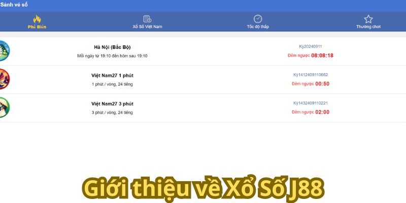 Giới thiệu về Xổ Số J88